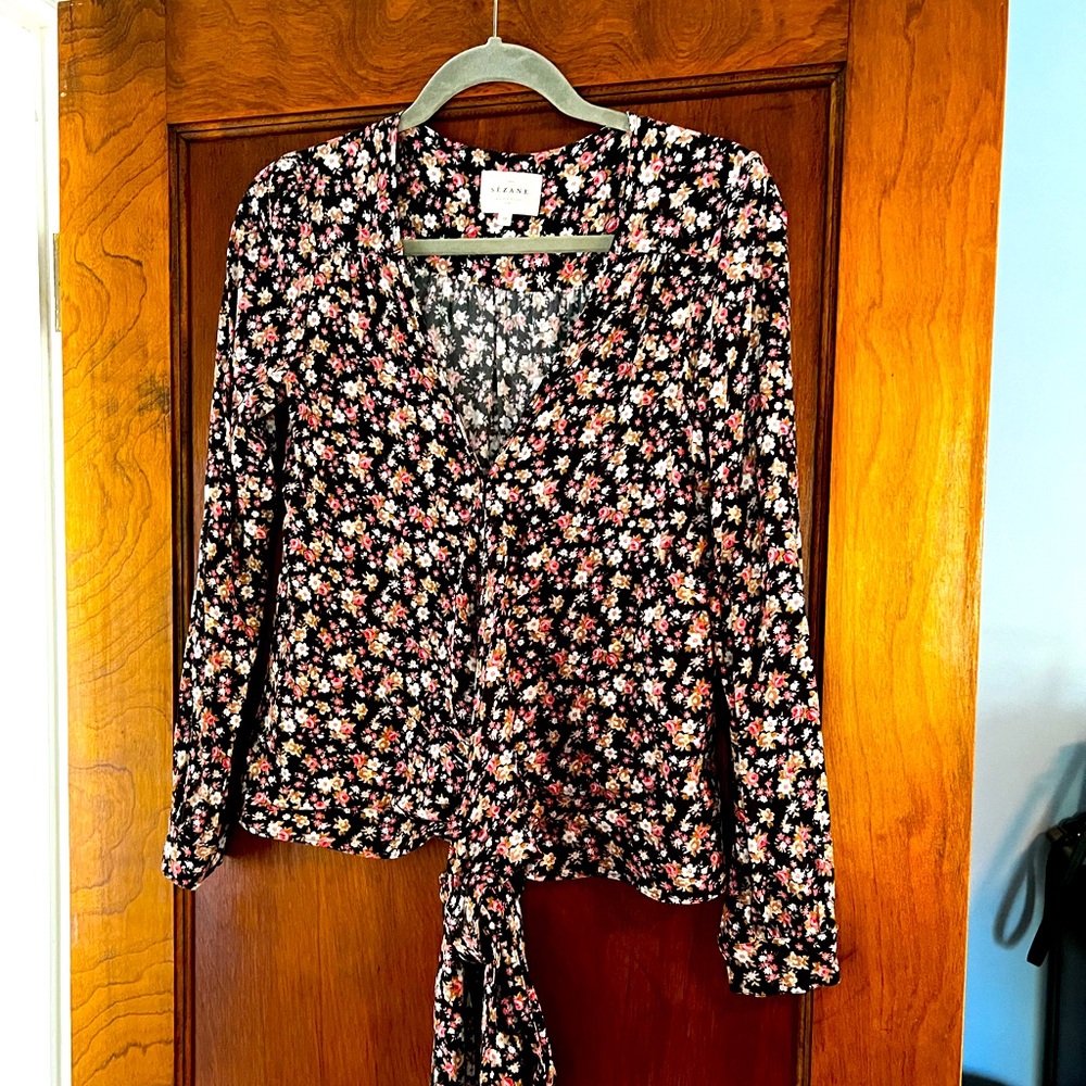 Sezane Wrap Blouse